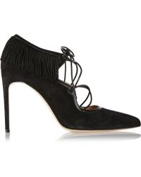 Bionda Castana Melina Fringed Suede Pumps - Lyst