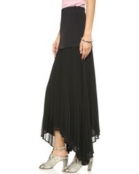Camilla & Marc Free Flight Overlay Pleat Skirt - Black - Lyst