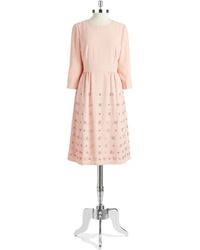 Cynthia Steffe Beaded Shift Dress - Lyst