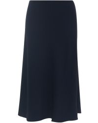 The Row Medela Stretch-Cady Midi Skirt - Lyst