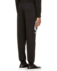 McQ by Alexander McQueen Black And White Logo Lounge Pants - Lyst