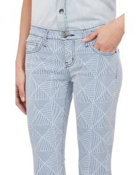 Current/Elliott Stiletto Cropped Skinny Jeans - Lyst