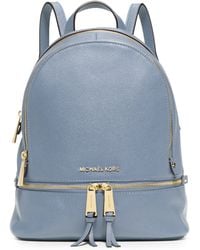 Michael Kors Rhea Small Leather Backpack - Lyst