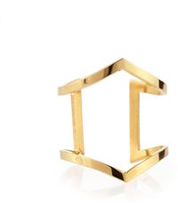 Jennifer Zeuner Marina 18k Vermeil Split Peaked Ring - Lyst