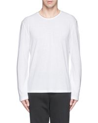 T By Alexander Wang Nylon Back Yoke Jersey Top - Lyst