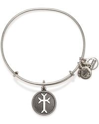 ALEX AND ANI Armenian Cross Ii Expandable Wire Bangle - Lyst