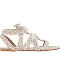 Gianvito Rossi Braided Gladiator Sandals - Lyst