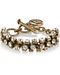 Giles & Brother Brass Crystal Bracelet - Lyst
