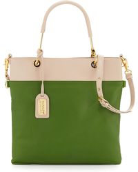 Badgley Mischka Glenda Napa Bicolor Tote Bag - Lyst