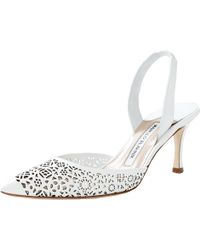 Manolo Blahnik Carolyne Slingback - Lyst