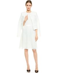 Jason Wu Lace Cropped Jacket - Chalk - Lyst