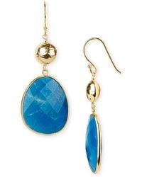 Argento Vivo Hand-Pressed Double Drop Earrings - Lyst