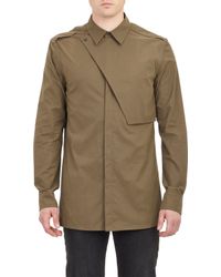 Helmut Lang Asymmetric-Panel Shirt - Lyst