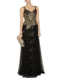 Notte By Marchesa Embroidered Tulle Gown - Lyst