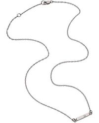 Jennifer Zeuner Chelsea Mini Necklace, Silver - Lyst