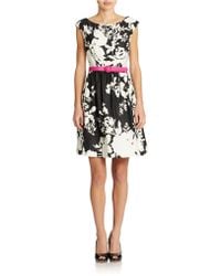 Eliza J Floral Fit And Flare Dress - Lyst