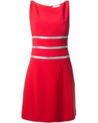 Azzaro Sleeveless Crystal Embellished Dress - Lyst