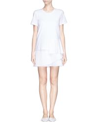 Thakoon Accordion Pleat Tier T-Shirt Dress - Lyst