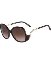 Chloé Emilia Drop-Temple Sunglasses - Lyst