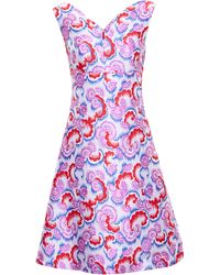 OSMAN Abstract Jacquard Dress - Lyst