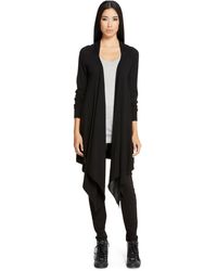 DKNY Extended Back Cardi Cozy - Lyst