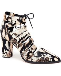 Loeffler Randall Reeve Lace-Up Bootie - Lyst