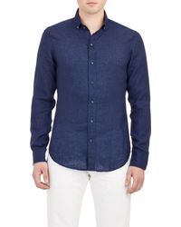 Ralph Lauren Black Label Tonal Dot-Print Shirt - Lyst