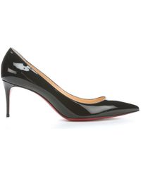 Christian Louboutin Black Patent Leather 'Decollete 554' Pumps - Lyst