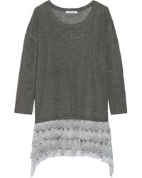 Elizabeth And James Jodi Layered Linen-Blend Mini Dress - Lyst