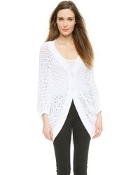 Viktor & Rolf Cocoon Drape Cardigan - White - Lyst