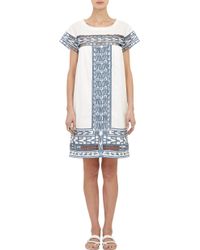 Sea Embellished Dobby-Weave Dress - Lyst