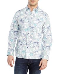 Garbstore Tropical Print Sport Shirt - Lyst