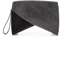 Narciso Rodriguez Boomerang Clutch - Black - Lyst