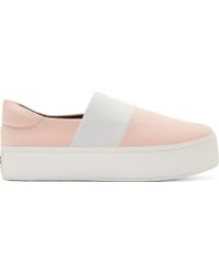 Opening Ceremony Pink Slip_On Platform Sneakers - Lyst