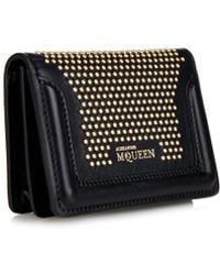 Alexander McQueen Heroine Studded Leather Cardholder - Lyst