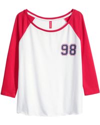 H&M Jersey Top - Lyst