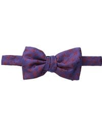 Alexander McQueen Texture Spot Bow Tie - Lyst
