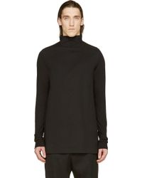 Rick Owens Black Paneled Tabard Tunic - Lyst