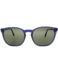Asos Handmade Hexagon Sunglasses with Cut Out Lens in Blue ...