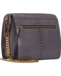 Zagliani Python Liberty Shoulder Bag - Lyst