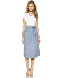 Jill Stuart Juliette Denim Skirt - Ink - Lyst