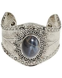 Topshop Freedom Found Oval Stone Cuff - Lyst