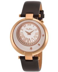 Thierry Mugler Women'S Black Genuine Leather White Dial - Lyst