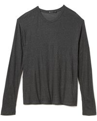 T By Alexander Wang Slub Long Sleeve T-Shirt - Lyst
