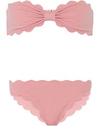Marysia Antibes Scalloped Bandeau Bikini - Lyst