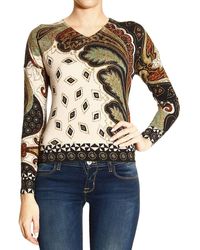 Etro V Lana Stampa Paisley - Lyst