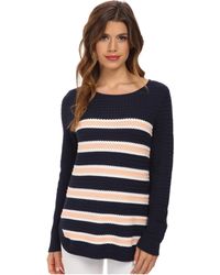 Splendid Basket Weave Stripe Sweater - Lyst