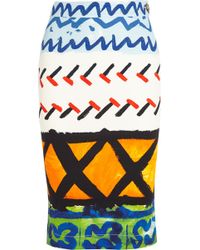 Vivienne Westwood Anglomania Paradise Printed Stretch-Cotton Drill Skirt - Lyst