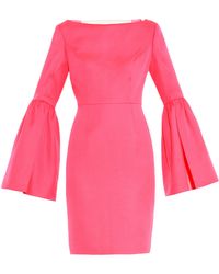 Honor Virgin-Wool And Silk-Blend Dress - Lyst