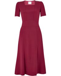 Vilshenko Silk Apron Dress - Lyst